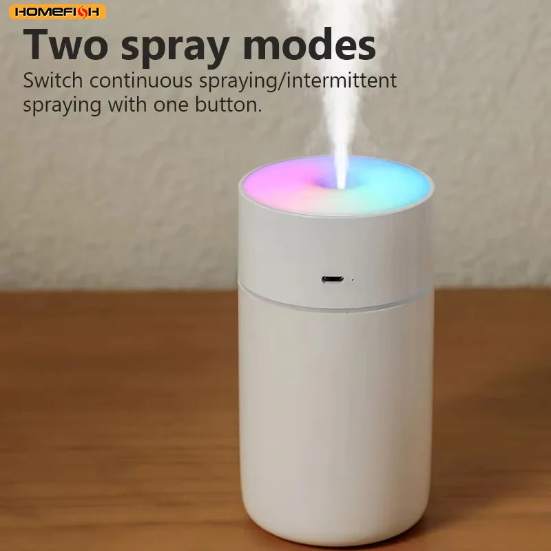 HOMEFISH Portable Mini Humidifier USB Rechargeable Aroma Diffuser