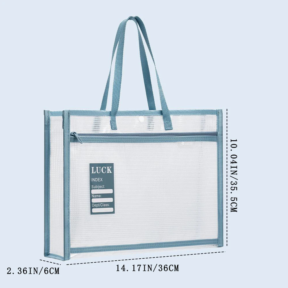 A4 Three-dimensional Subject Classification File Bag Thickened Zipper