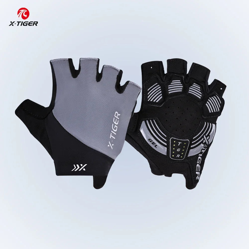 X-TIGER Half Finger Cycling Gloves – MTB & Road Bike Unisex