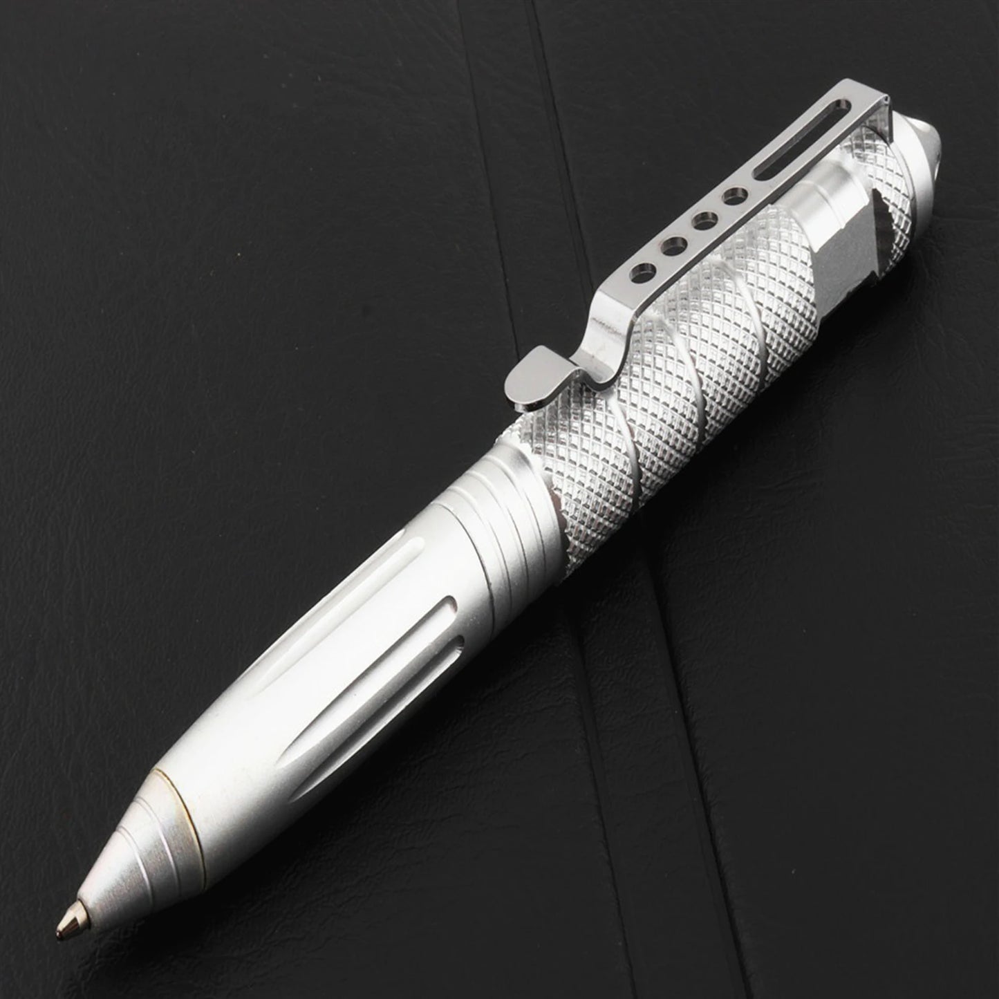 Military Tactical Pen – Tungsten Steel Glass Breaker + 6 Refills