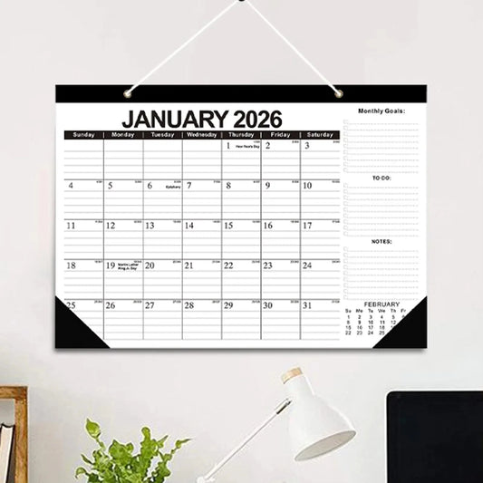 2026–2027 Wall Calendar 18-Month Planner | Home & Office Wall Calendar Planner Peaceful Pleasures Health and Wellness