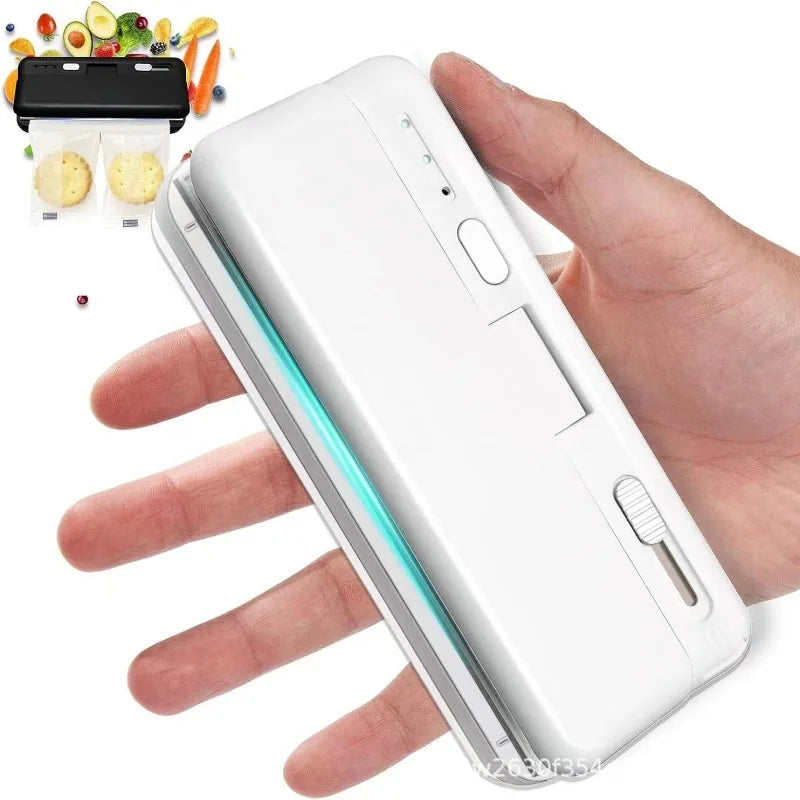 Mini Plastic Bag Sealer Heat Bag Sealing Machine Food Packaging Plastic Bags Sealer Clip Bag Handheld Rechargeable Heat Sealer Peaceful Pleasures Health and Wellness