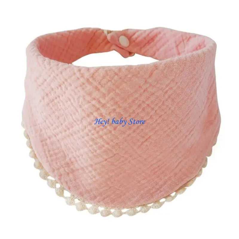 Cotton Gauze Baby Burp Cloth – Adjustable Triangle Bib Newborn