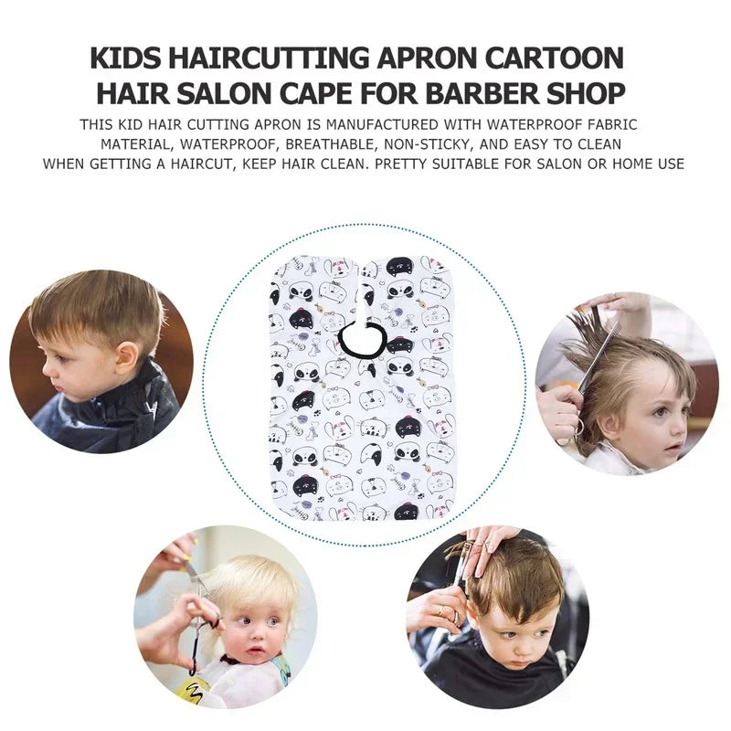 Useful Kids Apron for Haircut, 1pc Hair Cutting Cape, Barber Shop Accessories, Haircut Salon Barbers Peaceful Pleasures Health and Wellness