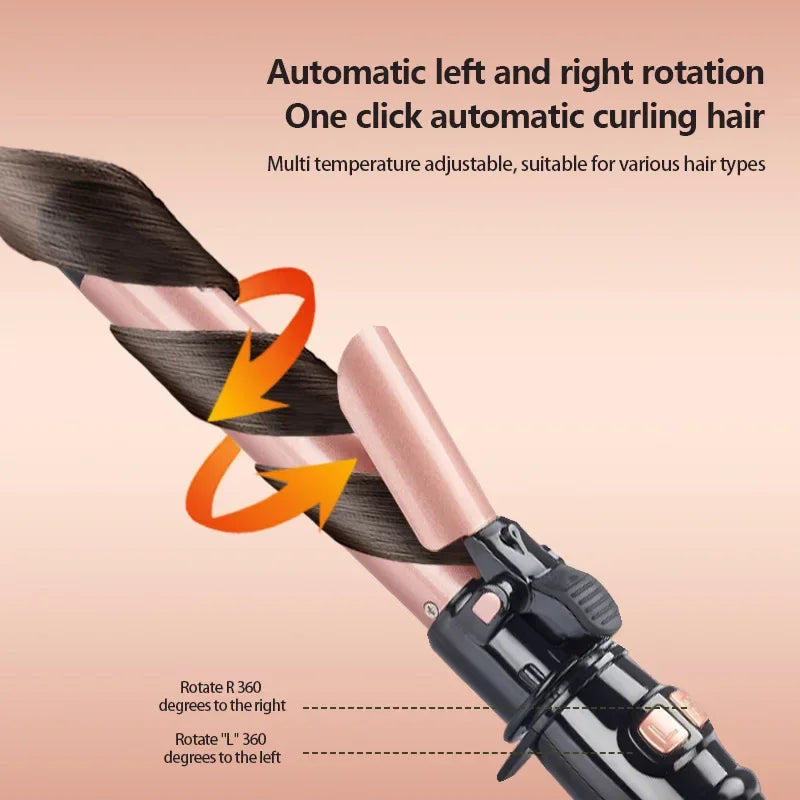 Automatic Rotating Curling Iron | Big Wave Electric Curler