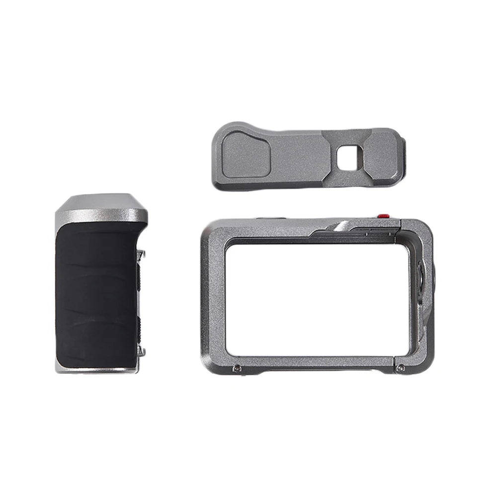 Street Grip Vlog Holder Combo Camera Anti-Shake Grip Holder For Dji Osmo Action6 Camera Rabbit Cage Camera Accessories Peaceful Pleasures Health and Wellness Handle -Rabbit Cage