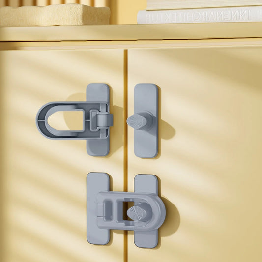 New 1pc Multifunction Useful Refrigerator Door Latch New Plastic Baby Safety Lock Kids Security Protection Cabinet Drawer Lock Peaceful Pleasures Health and Wellness