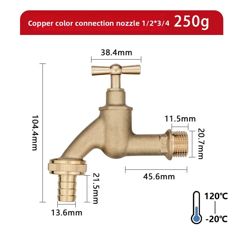 Antique Brass Copper Petcock Faucet – Bronze Male Thread Tap