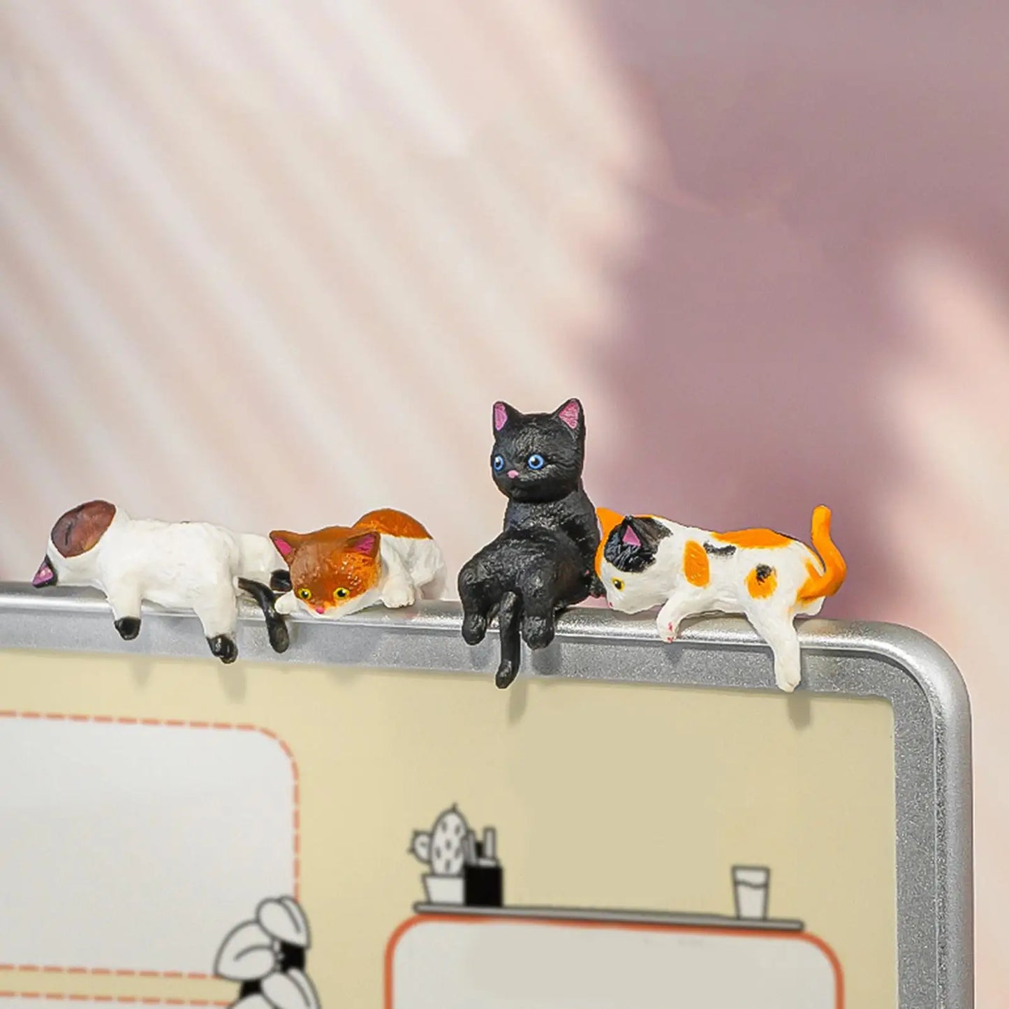 10-Piece Mini Cat Figurines Set – Dashboard & Desk Decor Mini Cat Figurines Peaceful Pleasures Health and Wellness