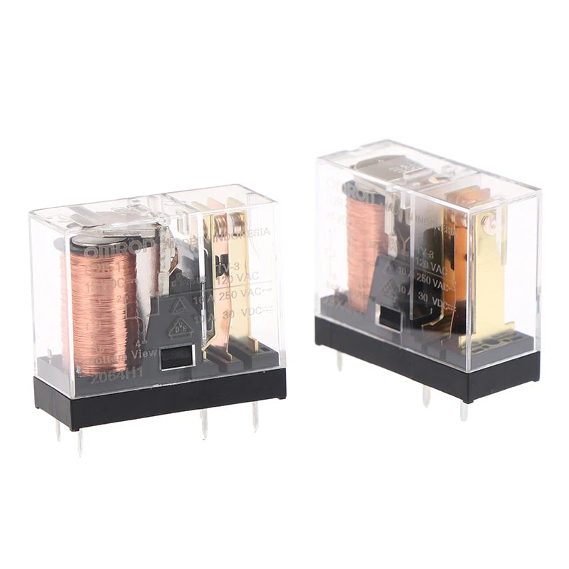 1Pc 5/8Pin 10A 250VAC Miniature Low-Power Relay G2R 12VDC 24VDC 12V 24V G2R-1 G2R-1-E DC12V DC24V Solder Terminals Peaceful Pleasures Health and Wellness