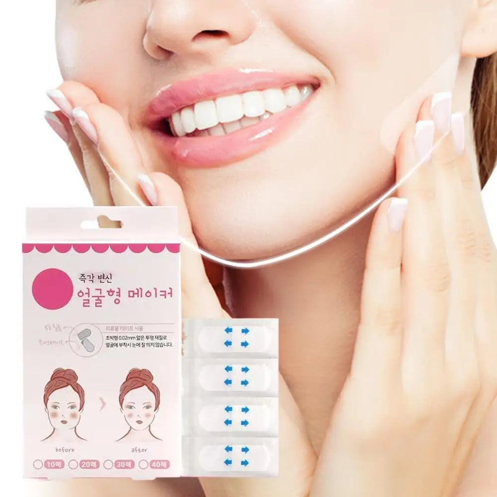 Face Lifting Shaping Sticker Invisible Seamless Firming Transparent Patch Women Waterproof Makeup V-face Patch Face Care Tools Peaceful Pleasures Health and Wellness