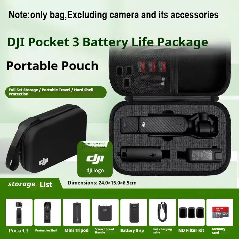 DJI Osmo Pocket 3 Hard Carry Case – Protective Storage Bag