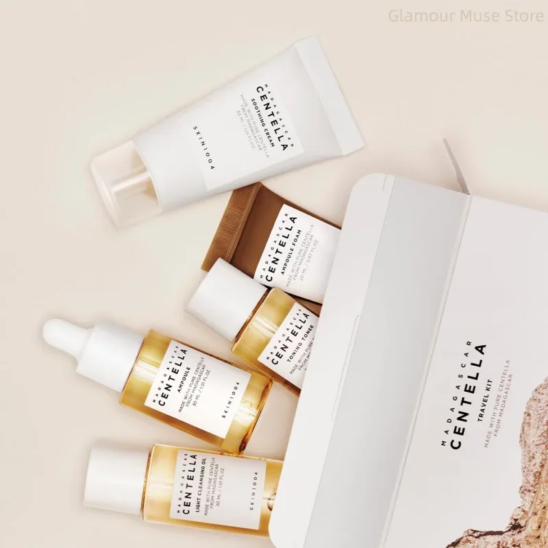 Korean Centella Travel Kit — 5-Piece Mini Skincare Gift Set Peaceful Pleasures Health and Wellness