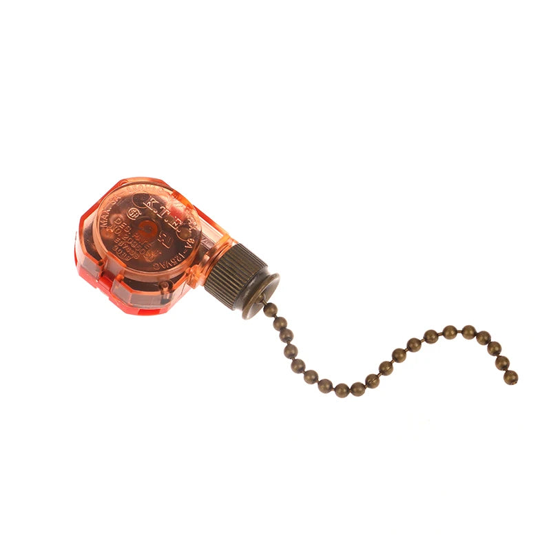 1 Piece 6A 125AC, 3A 250AC 3-speed 4-wire Pull Chain Control Brass 4 Wire Ceiling Fan Chain Switch Replace Speed Control Switch Peaceful Pleasures Health and Wellness Bronze