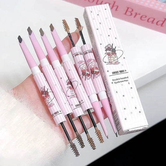 4-Pack Double-Ended Eyebrow Pen – Waterproof & Long-Lasting Eyebrow Pen Set Oasis Select