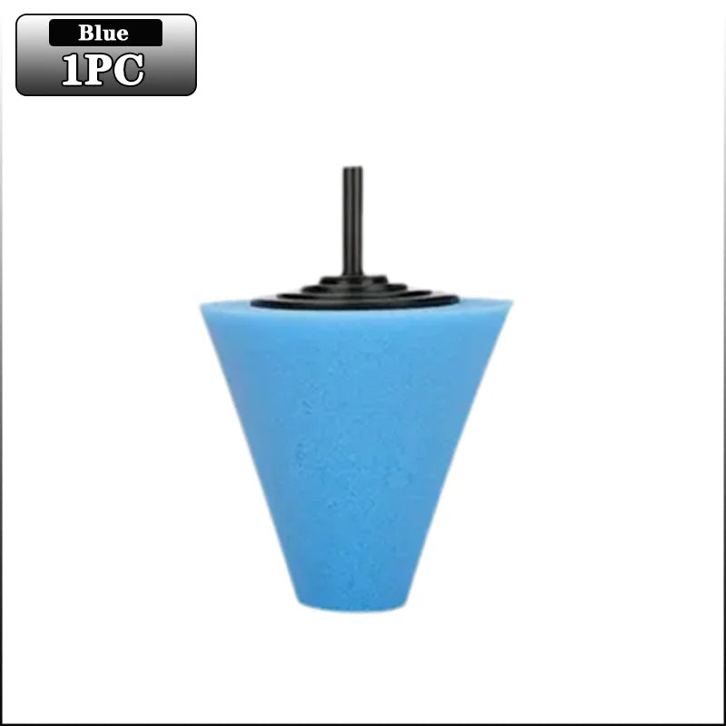 Car Hub Polishing Sponge Wheel Buffer – Conical Detail Tool
