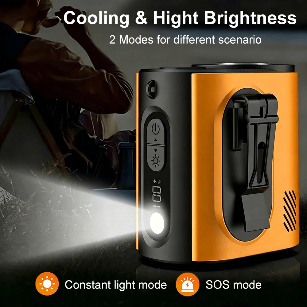 Portable Waist Fan Wearable Hanging Neck Fan for Outdoor Working Travel Bladeless Air Circulation Fan Mini Personal Desktop Fan Peaceful Pleasures Health and Wellness