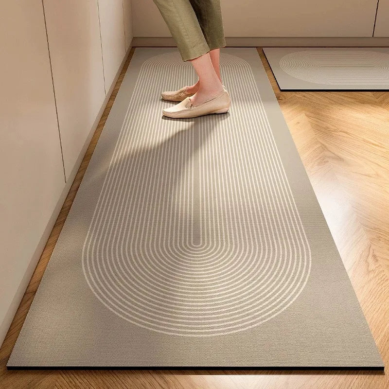 Japanese Minimalist Anti-Slip Floor Mat | Kitchen & Bath Rug