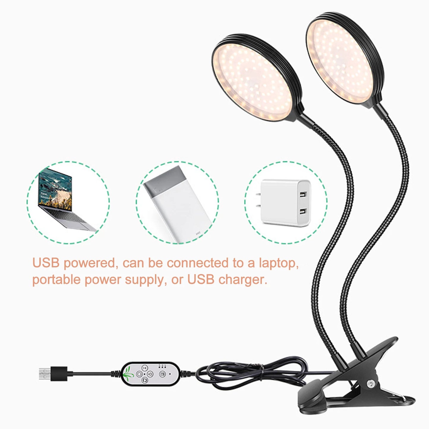 30W LED Plant Grow Light Full Spectrum Growth Indoor Greenhouse Lamp