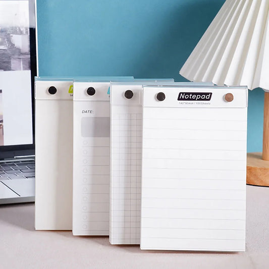 Acrylic Hard Shell Memo Pad Removable Board Clip Paper Portable Peaceful Pleasures Health and Wellness