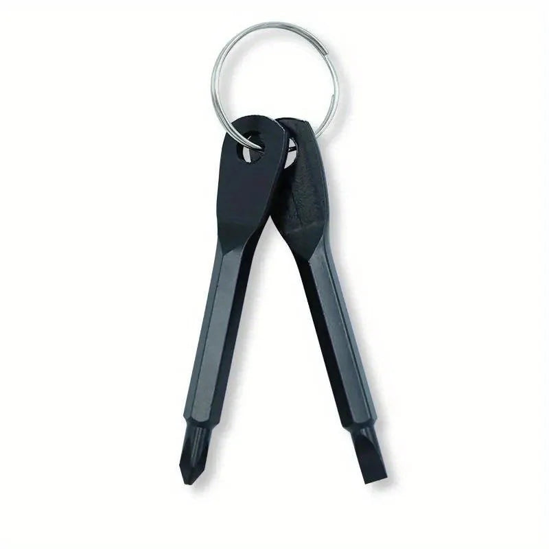 Mini EDC Keychain Screwdriver Set – 4-in-1 Phillips & Flat Head