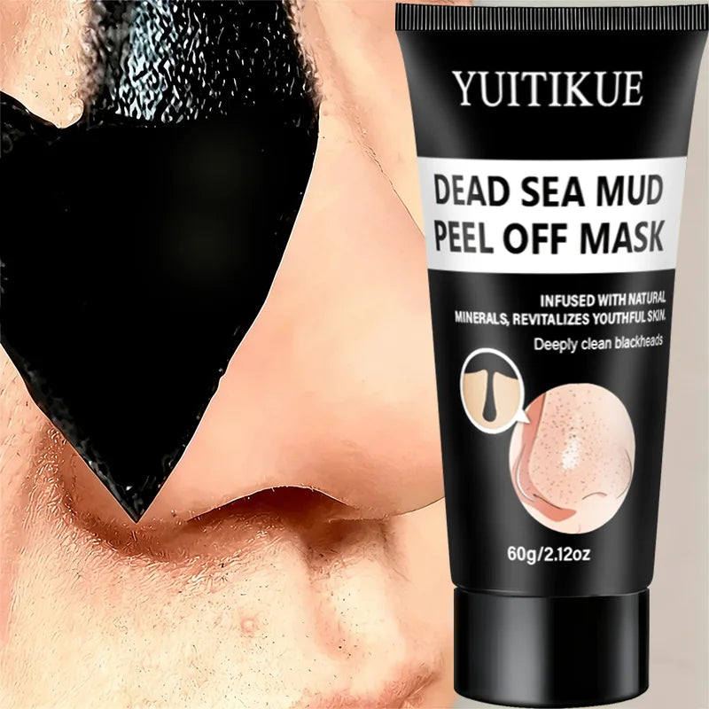 YUITIKUE Dead Sea Mud Peel Off Mask 60g Deep Clean Blackheads & Revitalize Skin with Natural Minerals Peaceful Pleasures Health and Wellness