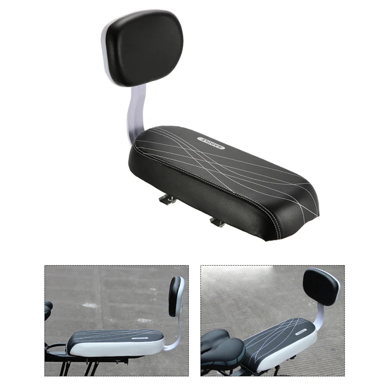 Bicycle Seat Cushion Armrest Foot Pedal Rear Seats Cushions Backrest Mountain Bike Comfortable Children Bicycles Armrests Peaceful Pleasures Health and Wellness