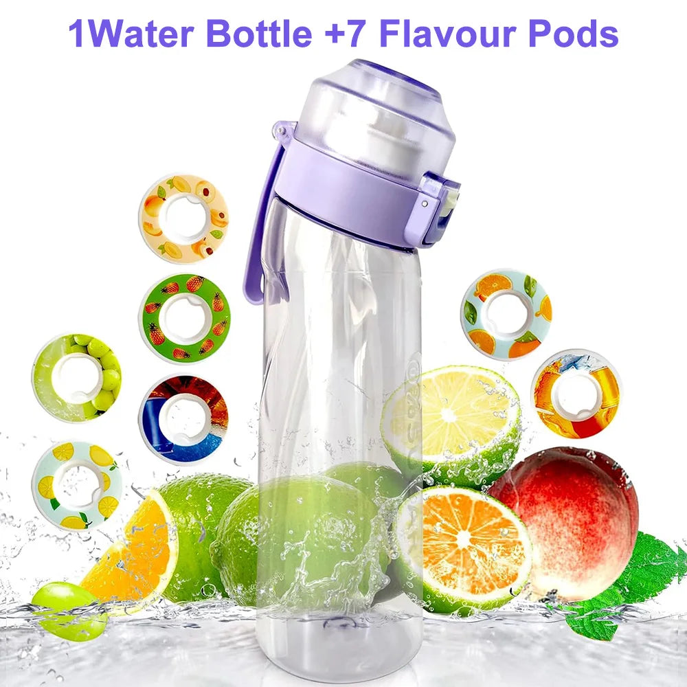 650ml BPA Free Scented Air Water Bottle with 7 Flavour Pods