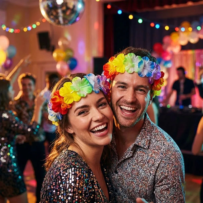 Faux Flower Headband & Wristband Set | Floral Crown Corsage