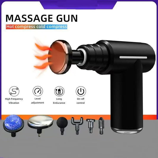 6 Replacement Head Fascia Guns Cold Compress Hot Compress Fitness Electric Impact Gun Muscle Relaxation Massager Small Vibrator Peaceful Pleasures Health and Wellness