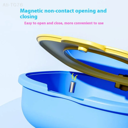 Retainer Case with Drain Basket & Mirror | Portable Dental Box Dental Retainer Case Peaceful Pleasures Health and Wellness