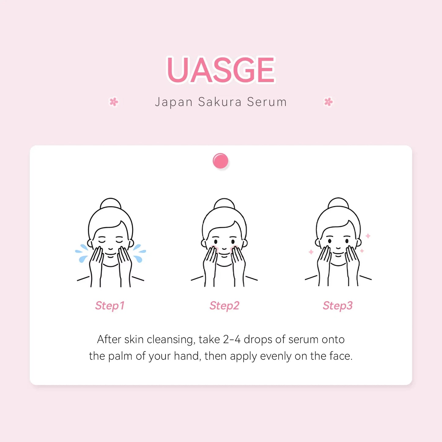 Sakura Whitening Face Serum Anti Aging Fade Fine Lines Tighten Pores Improve Melanin Pigment Dull Moisturizer Brighten Skin Care Peaceful Pleasures Health and Wellness