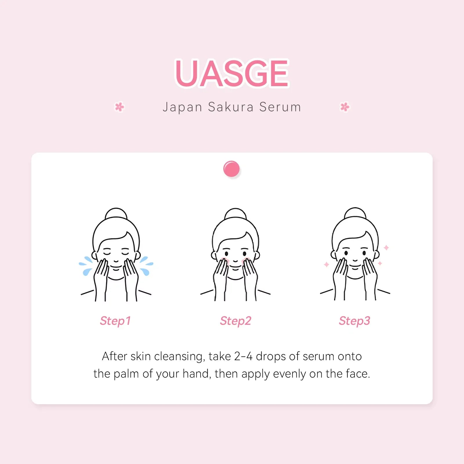 Sakura Whitening Face Serum Anti Aging Fade Fine Lines Tighten Pores Improve Melanin Pigment Dull Moisturizer Brighten Skin Care Peaceful Pleasures Health and Wellness