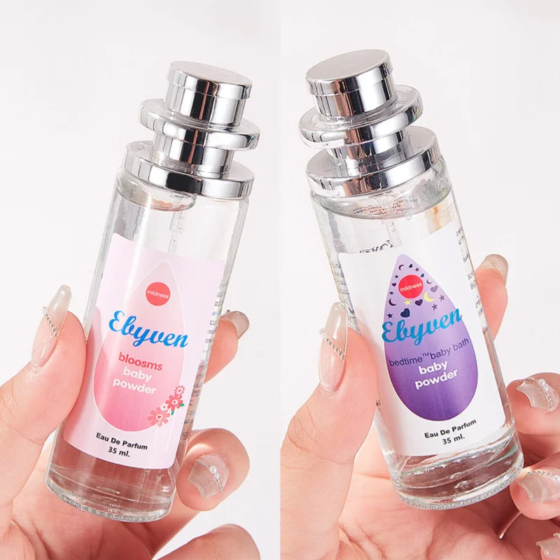 Pagoda Perfume Baby Powder Milk Light Fragrance Long-lasting Fragrance Floral Fragrance High Quality Fresh Light Fragrance Spray Peaceful Pleasures Health and Wellness Pink and Purple