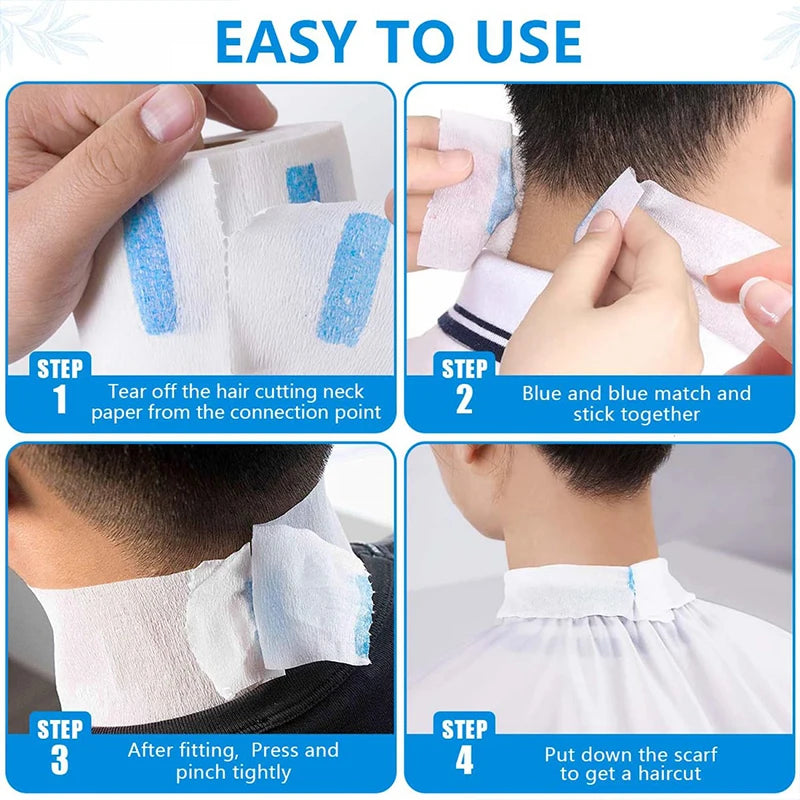 Disposable Barber Neck Strips – Stretchy Salon Hairdressing Tool