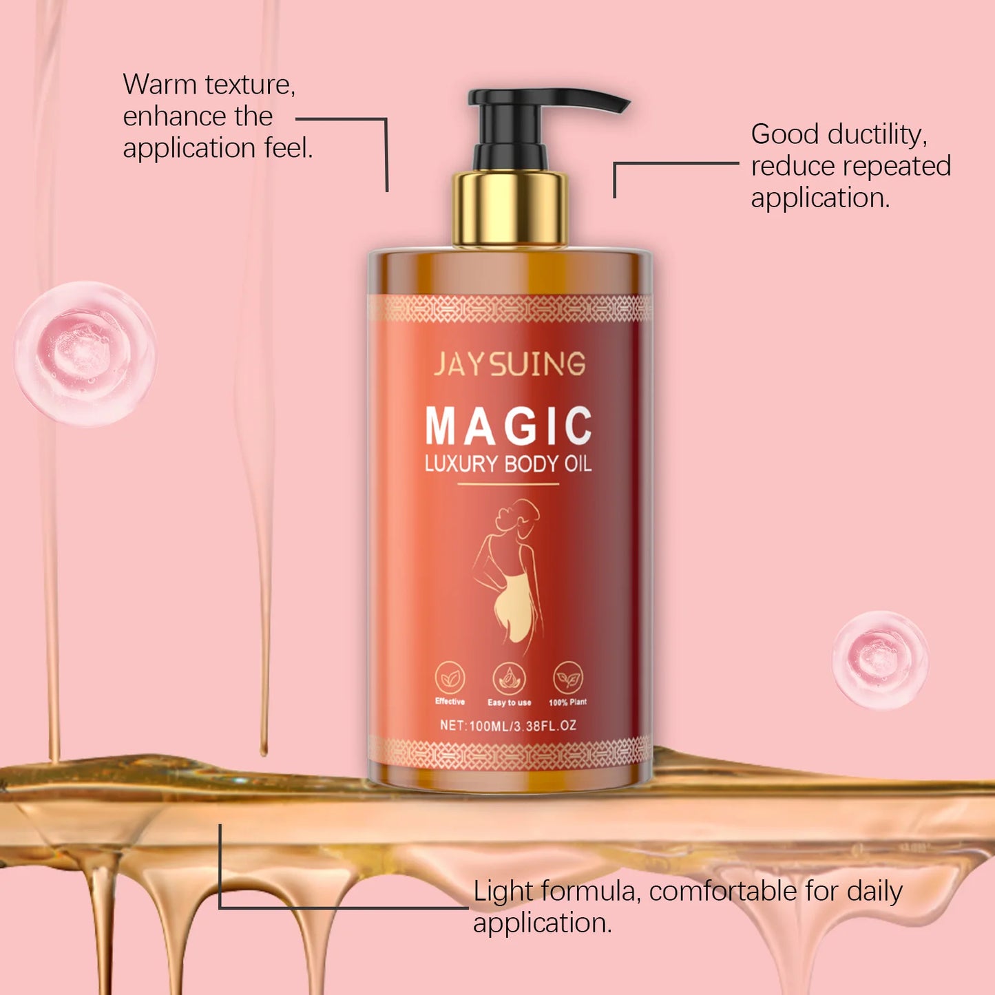 Jaysuing Body Firming Oil – Anti-Cellulite Skin Tightening 100ml
