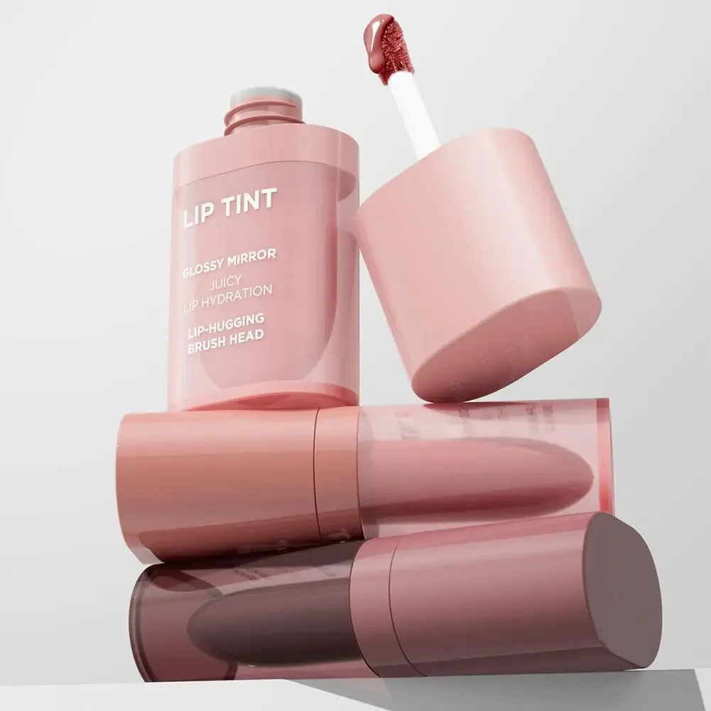 6 Colors Glossy Mirror Juicy Lip Tint Waterproof Non-stick Cup Long Lasting Moisturizing Lipstick High Shiny Lip Gloss Cosmetics Peaceful Pleasures Health and Wellness