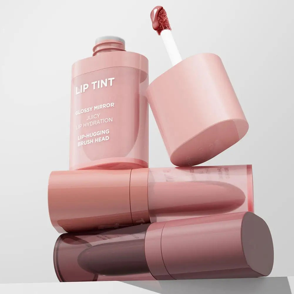 6-Color Glossy Mirror Lip Tint – Waterproof Long-Lasting Lip Gloss