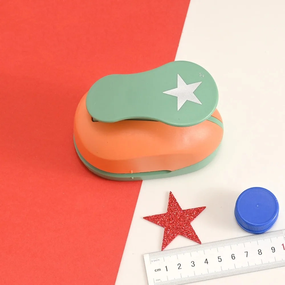 8/16/22/31/50mm Embossing Machine Paper Cutter Labor-saving Crafts Hole Puncher Cutting Craft Craft Tools Star Punching Machine Peaceful Pleasures Health and Wellness 50mm