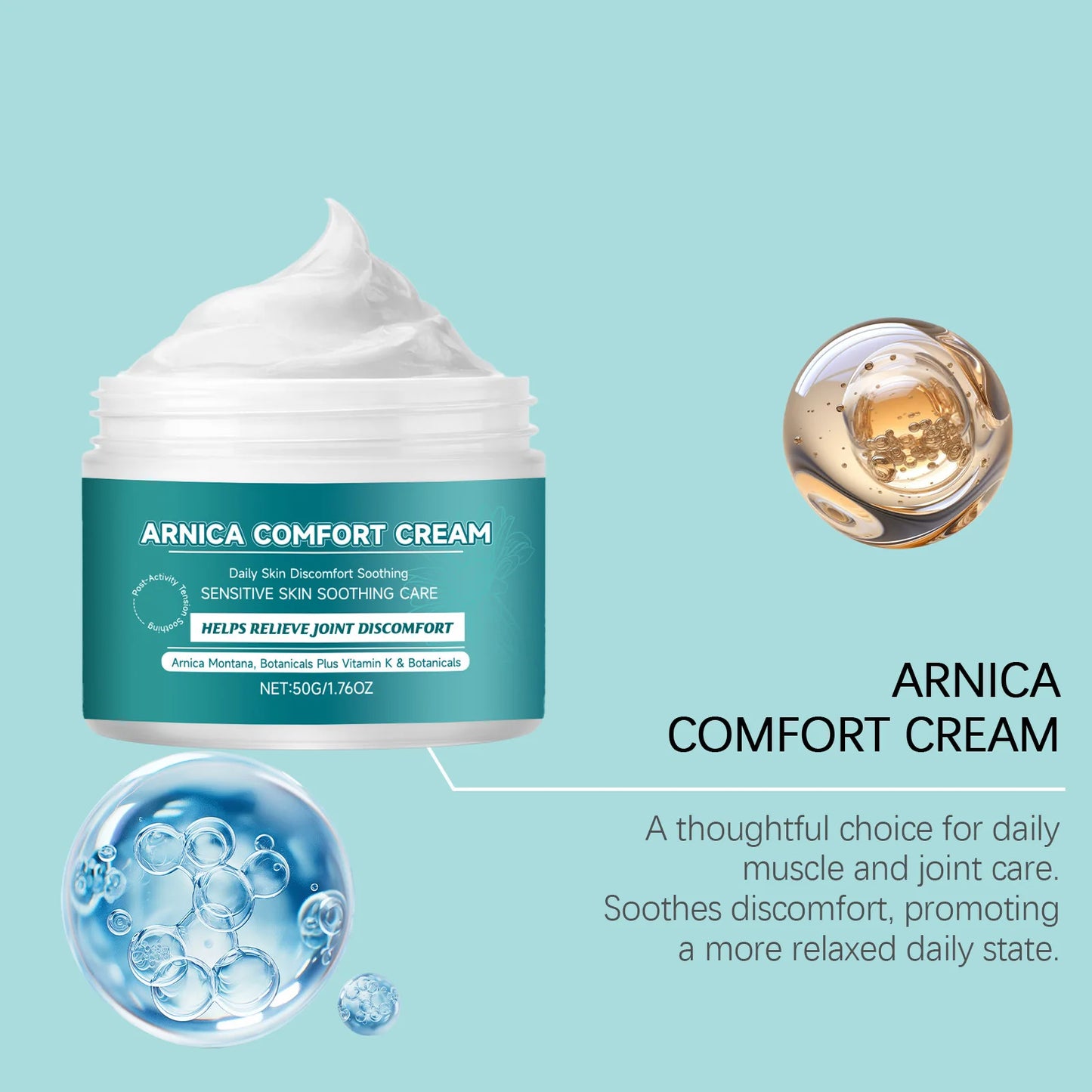 Herbal Skin Comfort Cream Soothe Skins Relieve Muscle Tension Improve Joint Discomfort Repair Skins Barrier Skin Soothing Cream Peaceful Pleasures Health and Wellness