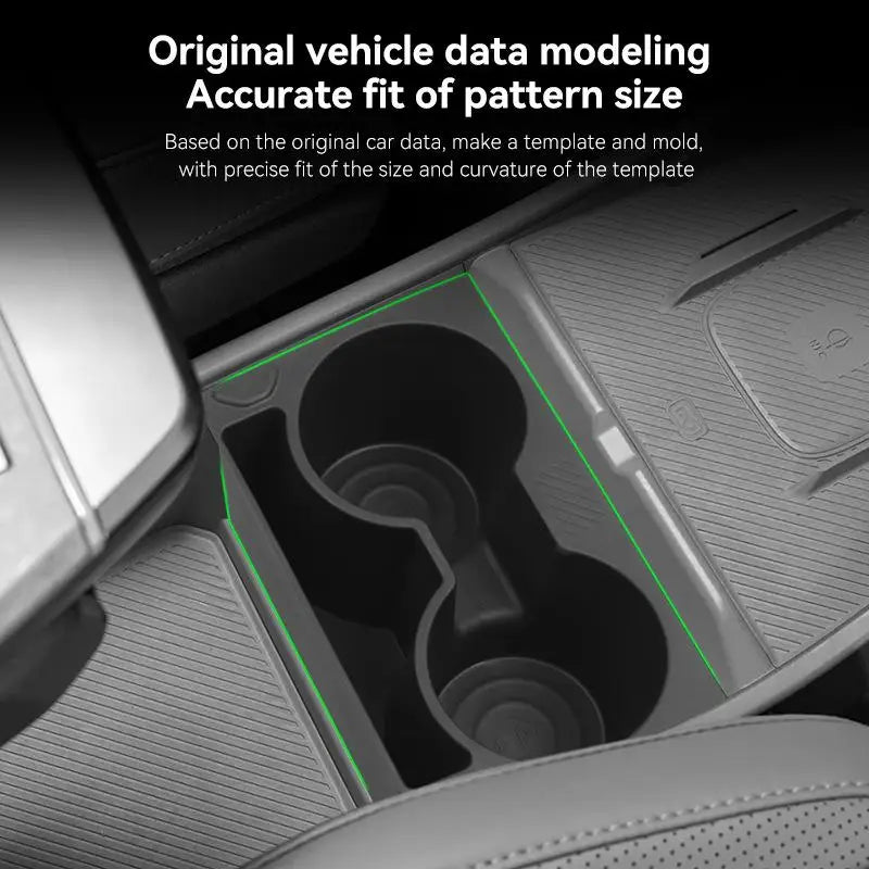 For 2024-2025 Kia EV3 Center Console Cup Holder Insert Anti-Shake Stabilizer Sleeve Drink Storage Non-Slip Car Cup Holder Pad Peaceful Pleasures Health and Wellness
