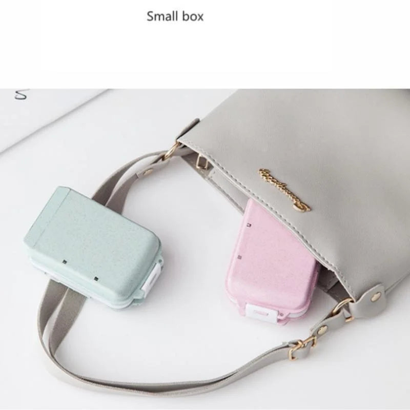1Pc Portable Mini Pill Box Medical Kits Vitamin Pills Box Storage Box Pill Container Health Travel Supplies Peaceful Pleasures Health and Wellness