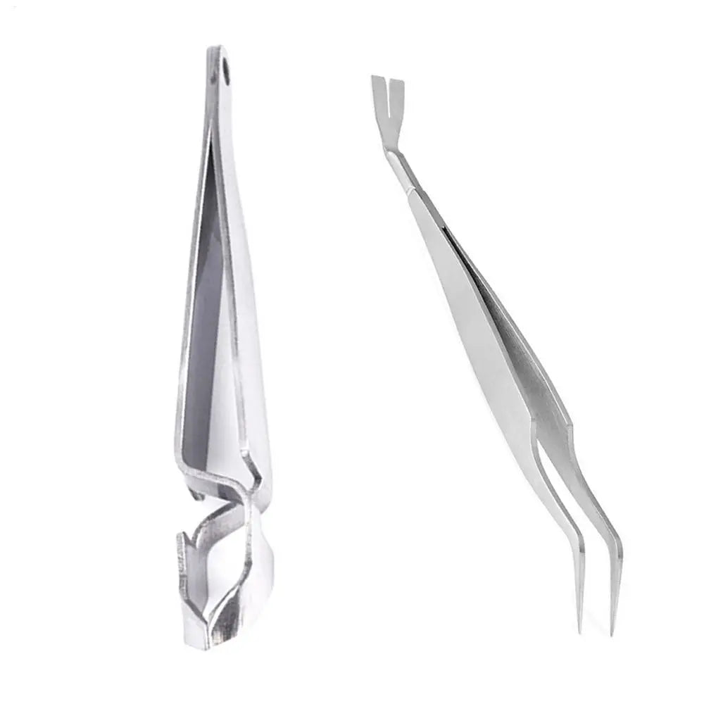 3-Pack Tick & Flea Remover Hook Tweezer Set for Cats & Dogs