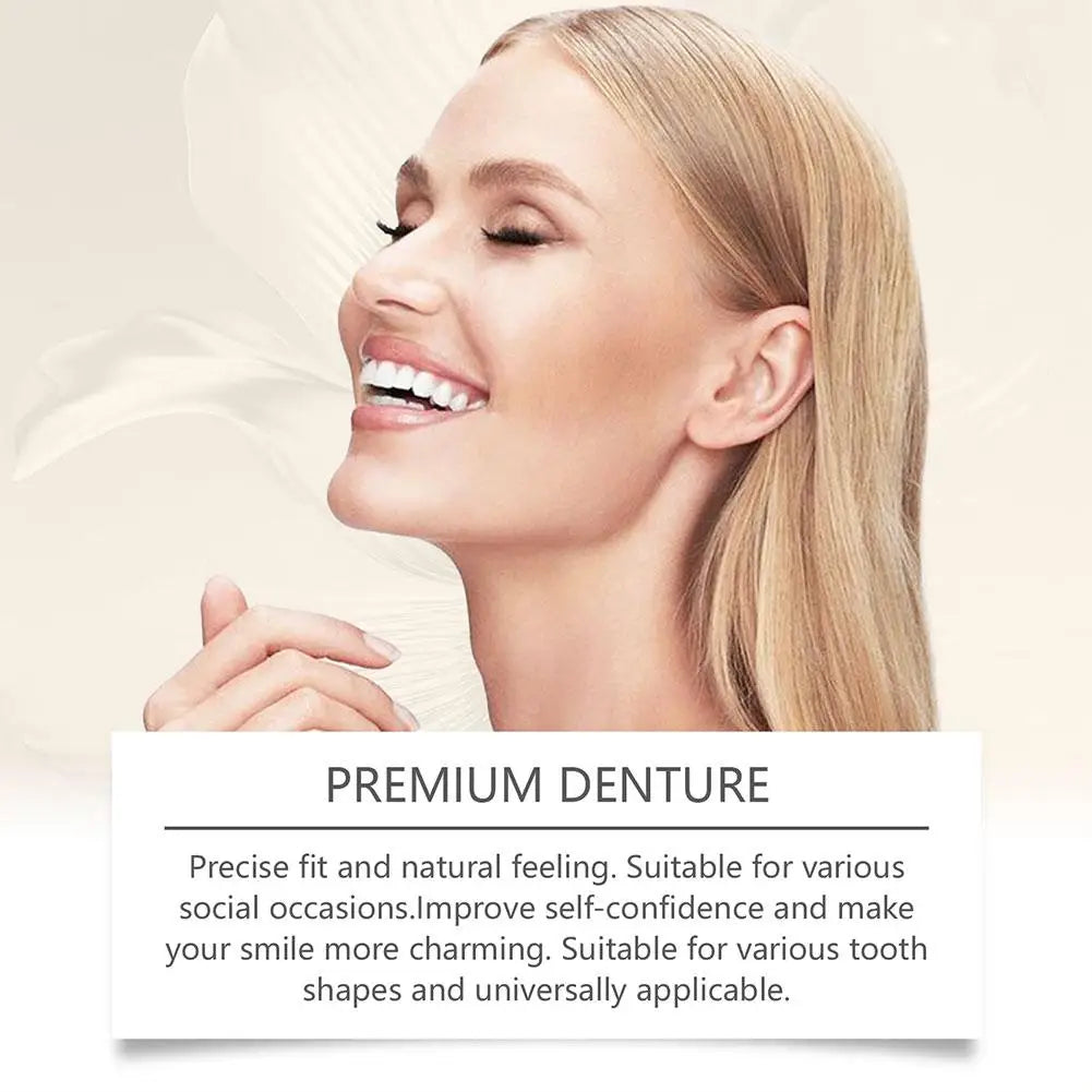 Reusable Silicone Fake Teeth Veneers – Upper & Lower Set