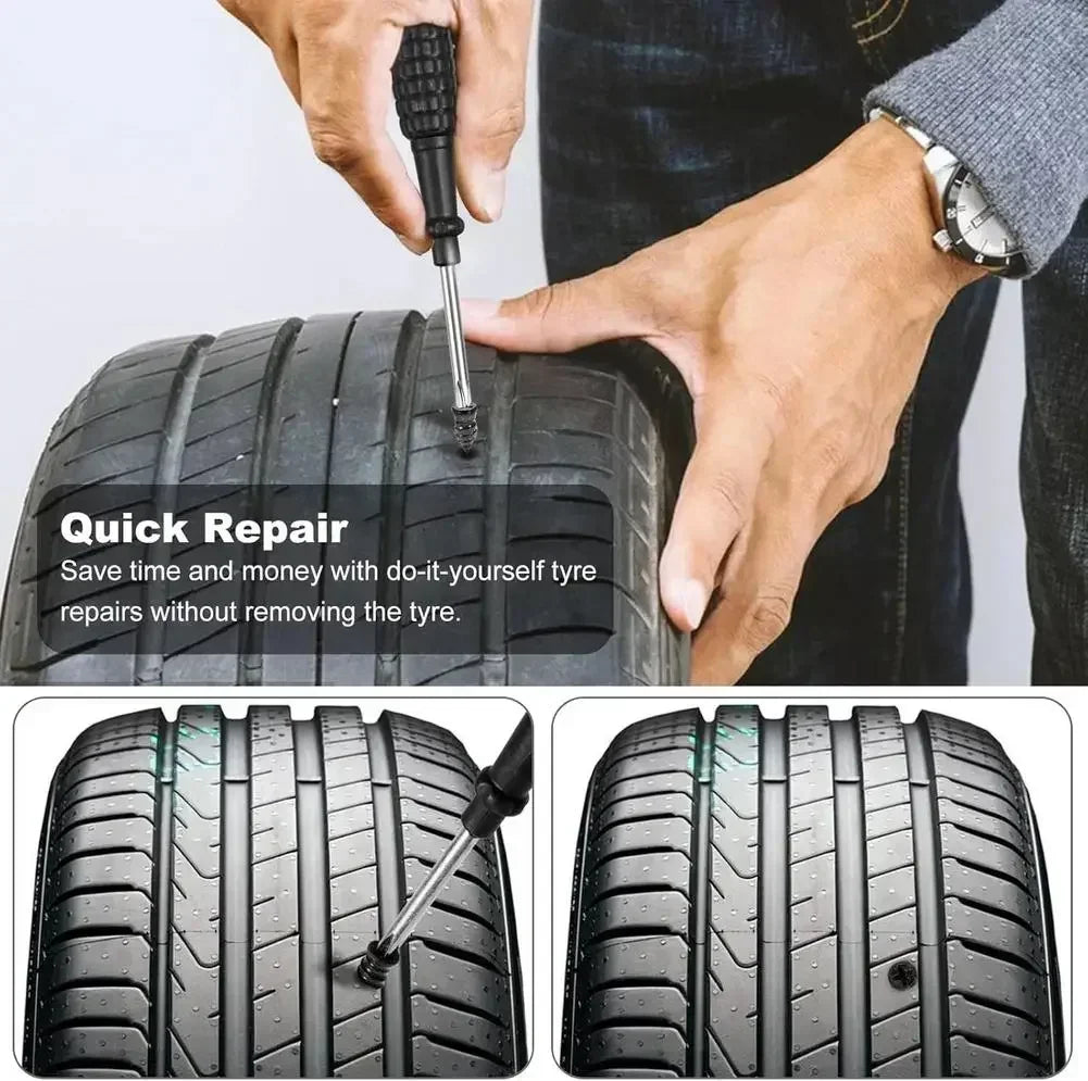 Universal Vacuum Car Tyre Repair Rubber Nail Tire Repair Nail Rubber Screw Tools In Tubeless Plug Accessories Kit Rep D9M6 Peaceful Pleasures Health and Wellness