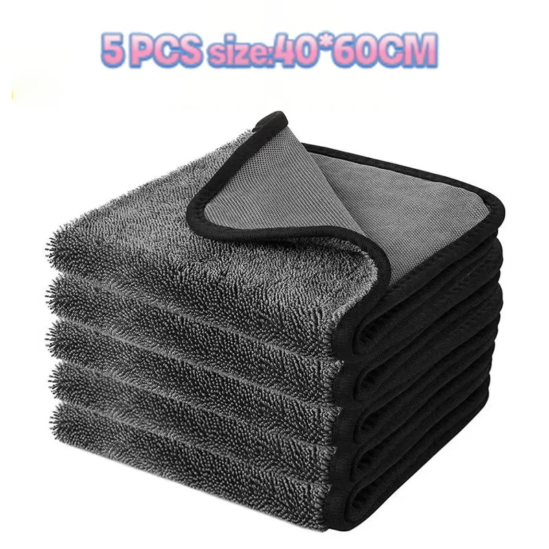 Micro Fiber Pile Auto Care Microfibre Detailing Microfiber Car Wash Cleaning Cloth Twisted Large Twist Loop Drying Towel For Car Peaceful Pleasures Health and Wellness