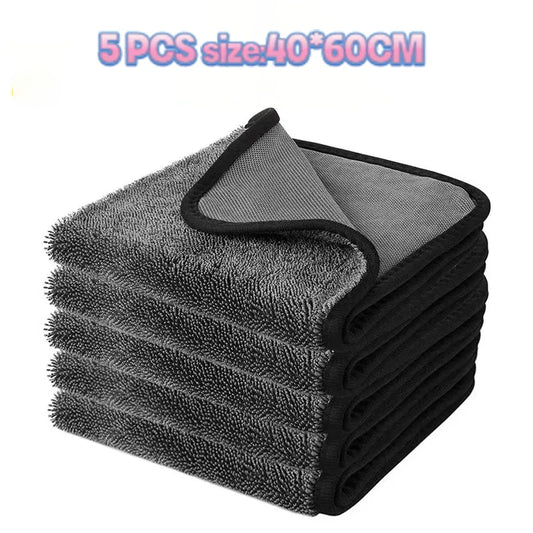 Micro Fiber Pile Auto Care Microfibre Detailing Microfiber Car Wash Cleaning Cloth Twisted Large Twist Loop Drying Towel For Car Peaceful Pleasures Health and Wellness