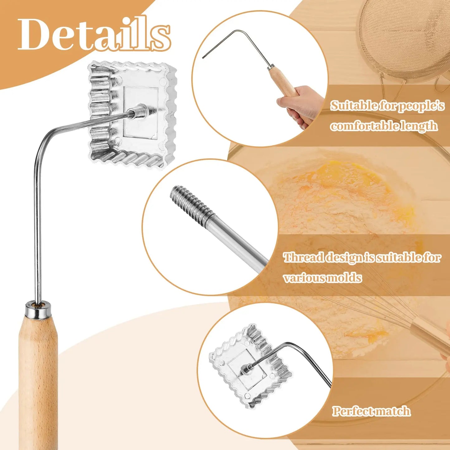 Cast Rosette Iron Mold Set 2/4/7Pcs Bunuelos Mold With Handle Timbale Pastry Tools Achappam Cookie Maker Peaceful Pleasures Health and Wellness