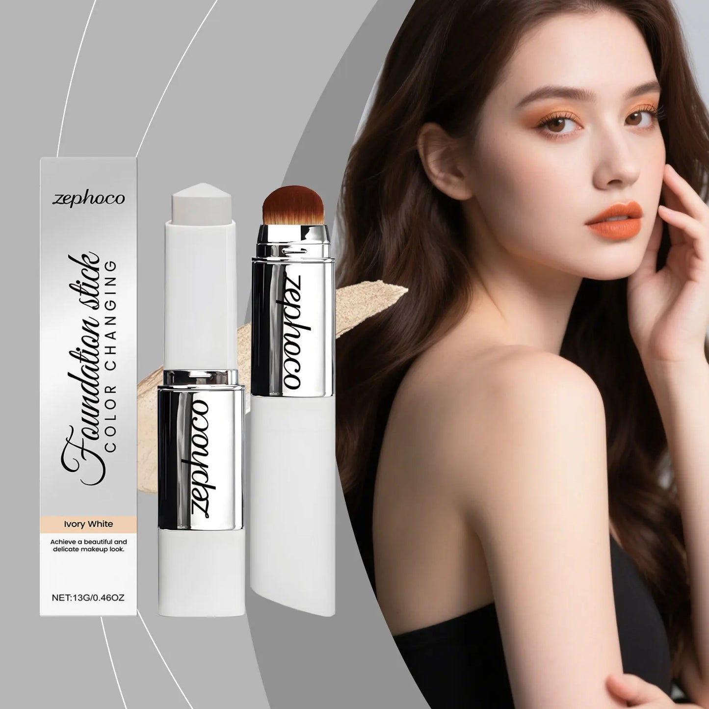 2-in-1 Color-Changing Foundation Stick & Concealer | Matte