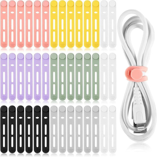 Reusable Silicone Cable Ties – Adjustable Cable Management Straps Cable Management Straps Peaceful Pleasures Health and Wellness